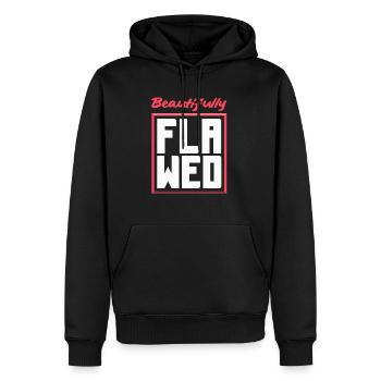 Embrace Your Quirks - Authenticity Is Gorgeous - Männer Premium Bio Hoodie - Schwarz - Vorne - Nico (187cm)