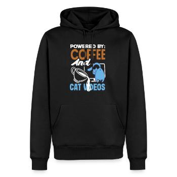 Barre de chocolat d’urgence Soulagement humoristique du stress - Sweat à capuche Premium bio Homme - noir - Devant - Nico (187cm)
