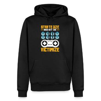 Cryptocurrency Rewards Gaming Blockchain Gamer - Men’s Premium Organic Hoodie - black - Front - Nico (187cm)