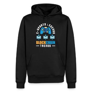 Cryptocurrency Rewards Gaming Blockchain Gamer - Men’s Premium Organic Hoodie - black - Front - Nico (187cm)