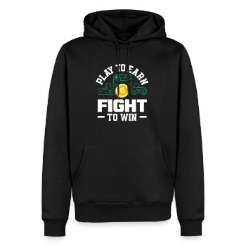 Cryptocurrency Rewards Gaming Blockchain Gamer - Men’s Premium Organic Hoodie - black - Front - Nico (187cm)