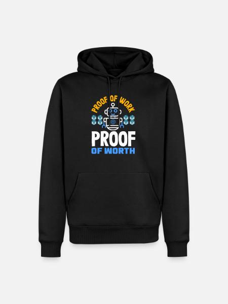 Cryptocurrency AI & Crypto Enthusiast Blockchain - Men’s Premium Organic Hoodie - black
