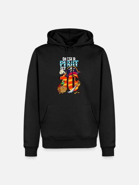 10th Birthday Pirates - Men’s Premium Organic Hoodie - black