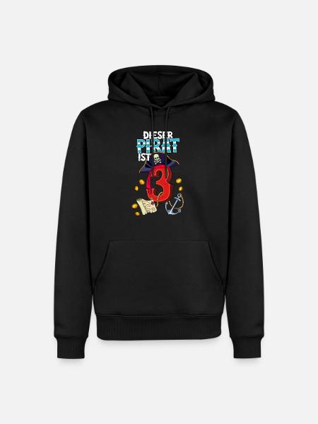 3rd Birthday Pirates - Men’s Premium Organic Hoodie - black