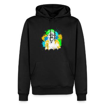 DJ Monkey Musique Party Fun Lunettes De Soleil Fun Dancing C - Sweat à capuche Premium bio Homme - noir - Devant - Nico (187cm)