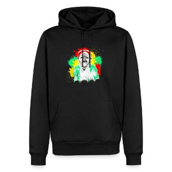 DJ Monkey Musique Party Fun Lunettes De Soleil Fun Dancing C - Sweat à capuche Premium bio Homme - noir - Devant - Nico (187cm)