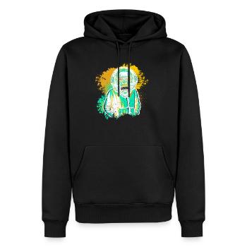 DJ Monkey Musique Party Fun Lunettes De Soleil Fun Dancing C - Sweat à capuche Premium bio Homme - noir - Devant - Nico (187cm)