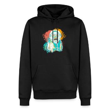 DJ Monkey Music Party Fun Lunettes De Soleil Monkey Headph - Sweat à capuche Premium bio Homme - noir - Devant - Nico (187cm)