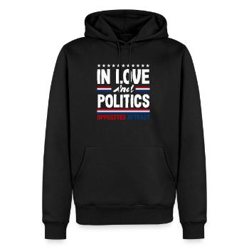 In Love And Politics Unity Patriotic American - Männer Premium Bio Hoodie - Schwarz - Vorne - Nico (187cm)