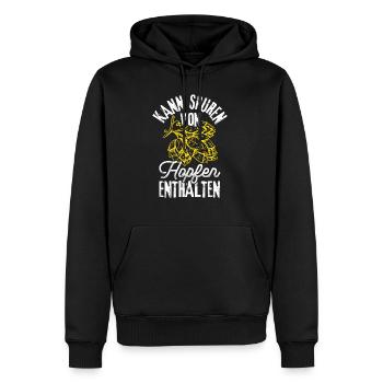 Bière Boire de la bière Boire du houblon Boire Boire Boire - Sweat à capuche Premium bio Homme - noir - Devant - Nico (187cm)