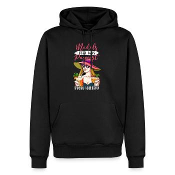 Mädels Egal Was Passiert Pegel Halten - Männer Premium Bio Hoodie - Schwarz - Vorne - Nico (187cm)