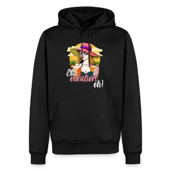 Es Eskaliert Eh - Männer Premium Bio Hoodie - Schwarz - Vorne - Nico (187cm)