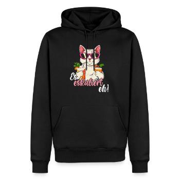 Es Eskaliert Eh - Männer Premium Bio Hoodie - Schwarz - Vorne - Nico (187cm)