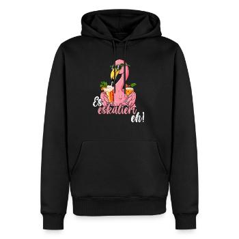 Es Eskaliert Eh - Männer Premium Bio Hoodie - Schwarz - Vorne - Nico (187cm)