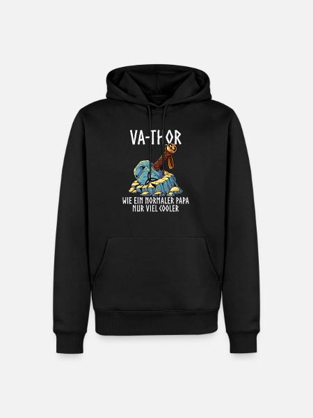 Vathor - Männer Premium Bio Hoodie - Schwarz