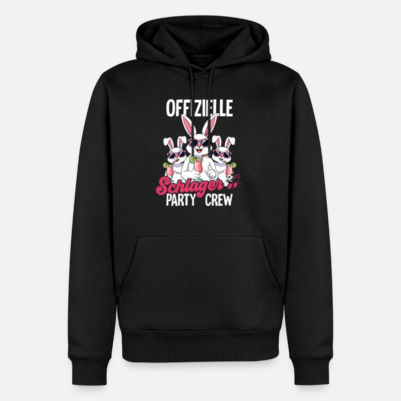 Frapper - Sweat à capuche Premium bio Homme - noir