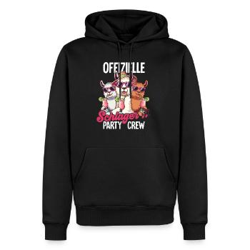 Schlager - Männer Premium Bio Hoodie - Schwarz - Vorne - Nico (187cm)