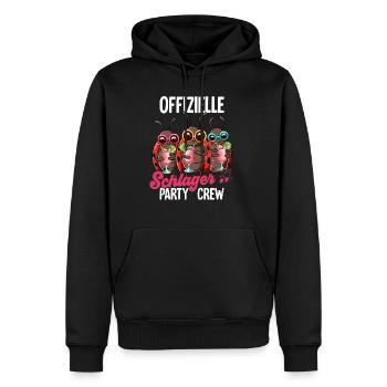Schlager - Männer Premium Bio Hoodie - Schwarz - Vorne - Nico (187cm)