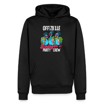 Schlager - Männer Premium Bio Hoodie - Schwarz - Vorne - Nico (187cm)
