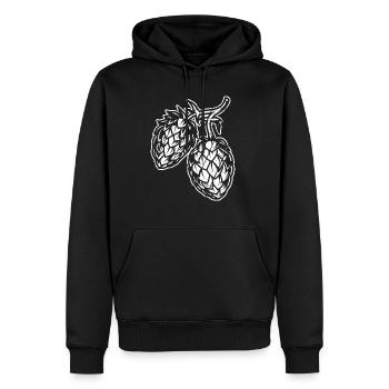 Vintage Bier Biertrinken Bier Fun Beerpong Hopfen - Männer Premium Bio Hoodie - Schwarz - Vorne - Nico (187cm)
