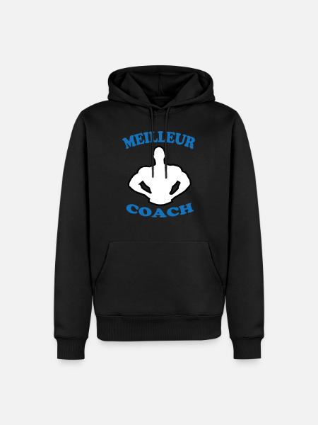 BESTER TRAINER 88 - Männer Premium Bio Hoodie - Schwarz
