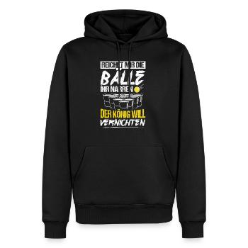 Bière Boire de la bière Plaisir Beer Pong Houblon Boire Boire des boissons - Sweat à capuche Premium bio Homme - noir - Devant - Nico (187cm)