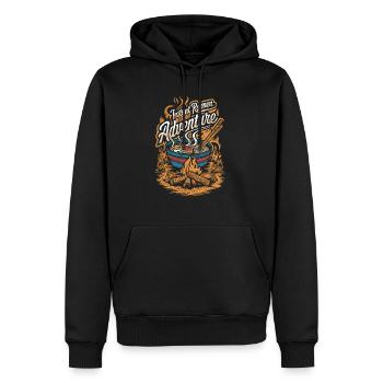 Camping Amateurs de Ramen - Sweat à capuche Premium bio Homme - noir - Devant - Nico (187cm)