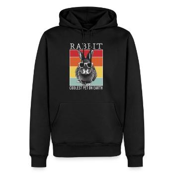 Fish Coolest Pet On Earth Retro Sunglasses Funny - Männer Premium Bio Hoodie - Schwarz - Vorne - Nico (187cm)
