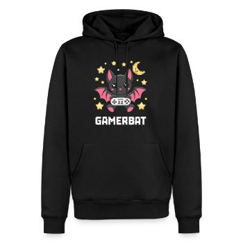 Mignon Gaming Bat Gamebat pour les amateurs de chauves-souris - Sweat à capuche Premium bio Homme - noir - Devant - Nico (187cm)