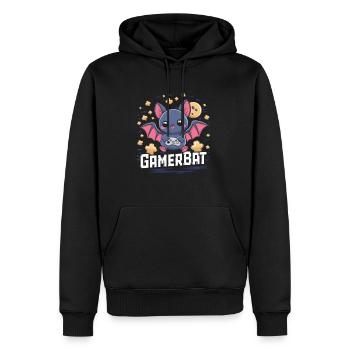 Mignon Gaming Bat Gamebat pour les amateurs de chauves-souris - Sweat à capuche Premium bio Homme - noir - Devant - Nico (187cm)