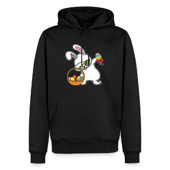 Dabbing Osterhase Ostern Hase Kanninchen Geschenk - Männer Premium Bio Hoodie - Schwarz - Vorne - Nico (187cm)