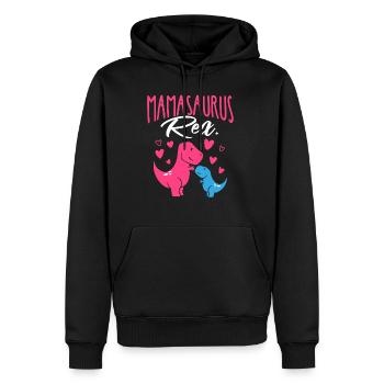Mamasaurus Rex T-Rex Dino Muttertag Beste Mama Mam - Männer Premium Bio Hoodie - Schwarz - Vorne - Nico (187cm)