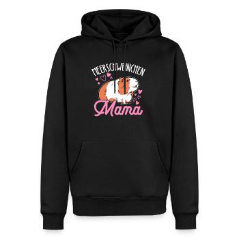Meerschweinchen Mama Haustier Muttertag Mama Mami - Männer Premium Bio Hoodie - Schwarz - Vorne - Nico (187cm)