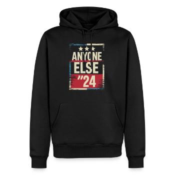 Anyone Else Election 2024 - Männer Premium Bio Hoodie - Schwarz - Vorne - Nico (187cm)