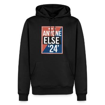 Anyone Else Election 2024 - Männer Premium Bio Hoodie - Schwarz - Vorne - Nico (187cm)