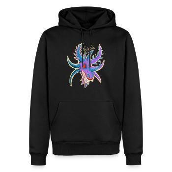 Vejigante Maske - Männer Premium Bio Hoodie - Schwarz - Vorne - Nico (187cm)