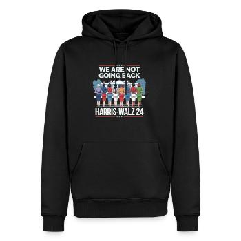 Nous ne reviendrons pas en arrière Harris-Walz 2024 Politique - Sweat à capuche Premium bio Homme - noir - Devant - Nico (187cm)