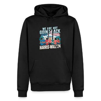 Nous ne reviendrons pas en arrière Harris-Walz 2024 Politique - Sweat à capuche Premium bio Homme - noir - Devant - Nico (187cm)
