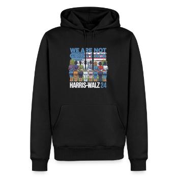 Nous ne reviendrons pas en arrière Harris-Walz 2024 Politique - Sweat à capuche Premium bio Homme - noir - Devant - Nico (187cm)