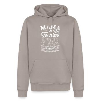 Muttertag Beste Mama Tochter Familienliebe Lieblin - Männer Premium Bio Hoodie - Taupe - Vorne - Nico (187cm)