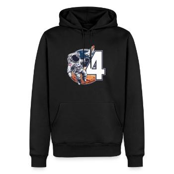 5th Birthday Astronaut Space Adventure for Boys - Männer Premium Bio Hoodie - Schwarz - Vorne - Nico (187cm)