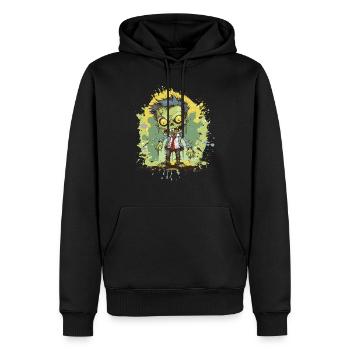 Zombie Comic - Men’s Premium Organic Hoodie - black - Front - Nico (187cm)