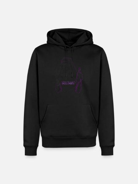 Rebellious Nun Techno Party Hardstyle - Men’s Premium Organic Hoodie - black