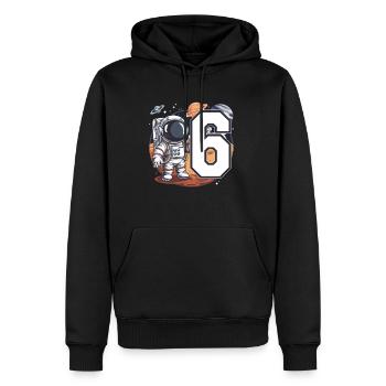 6th Birthday Astronaut Space Adventure for Boys - Männer Premium Bio Hoodie - Schwarz - Vorne - Nico (187cm)
