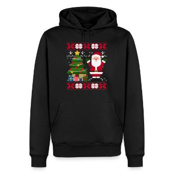 Ugly Sweeter Snta - Men’s Premium Organic Hoodie - black - Front - Nico (187cm)