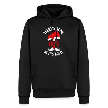 Funny Santa Christmas - Men’s Premium Organic Hoodie - black - Front - Nico (187cm)