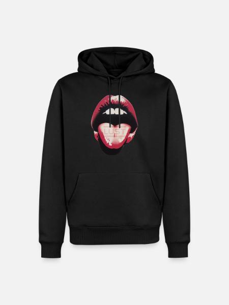 Mouth of lust - Men’s Premium Organic Hoodie - black