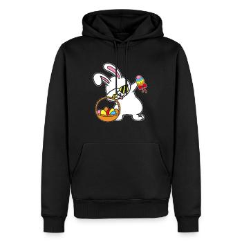 Dabbing Osterhase Ostern Hase Kanninchen Geschenk - Männer Premium Bio Hoodie - Schwarz - Vorne - Nico (187cm)