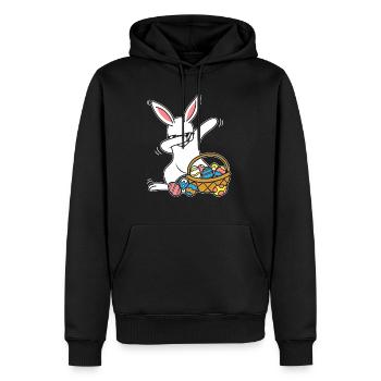 Dabbing Osterhase Ostern Hase Kanninchen Geschenk - Männer Premium Bio Hoodie - Schwarz - Vorne - Nico (187cm)