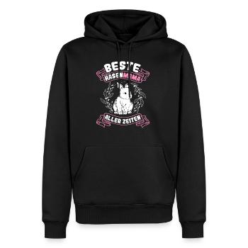 Beste Hasen Mama aller Zeiten Hase Kaninchen - Männer Premium Bio Hoodie - Schwarz - Vorne - Nico (187cm)